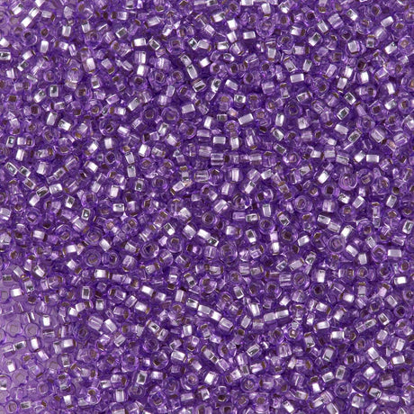 Czech Seed Bead 11/0 SolGel Amethyst Silver Lined (78123)