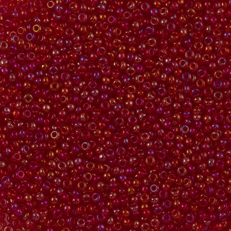 Czech Seed Bead 11/0 Light Ruby AB (91070)