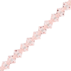 144 Preciosa Crystal 4mm Bicone Bead Rose Opal (70120)