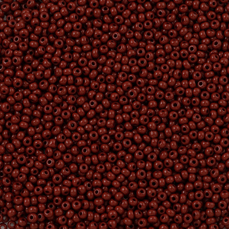 Czech Seed Bead 6/0 Opaque Brown 2-inch Tube (13600)