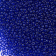 Czech Seed Bead 6/0 Transparent Dark Sapphire (30100)