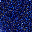 Czech Seed Bead 6/0 Silver Lined Dark Blue (67300)