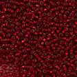 Czech Seed Bead 6/0 Silver Lined Ruby (97090)