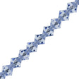 21 Preciosa Crystal 6mm Bicone Bead Light Sapphire (30020)