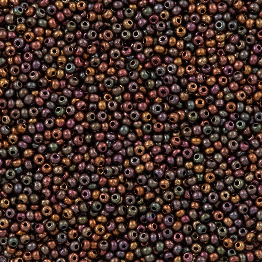 Czech Seed Bead 8/0 Dark Bronze (01640)