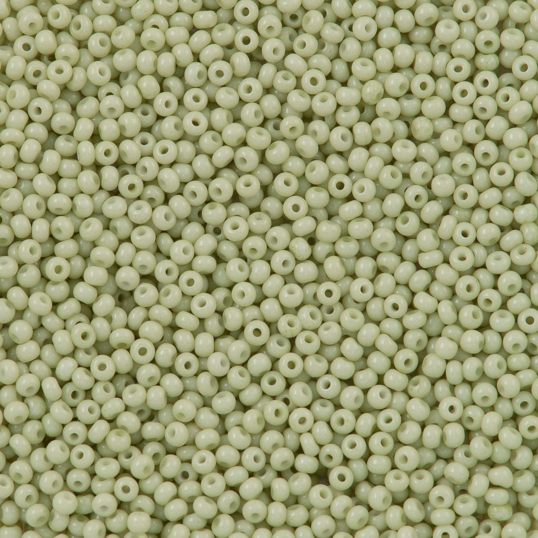 Czech Seed Bead 8/0 Solgel Light Olive (03152)