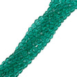 50 Czech Fire Polished 6mm Round Bead Light Teal (60210)