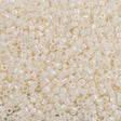 Miyuki Delica Seed Bead 11/0 Opaque Luster Eggshell 2-inch Tube DB203