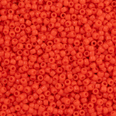 50g Toho Round Seed Bead 8/0 Opaque Orange (50)