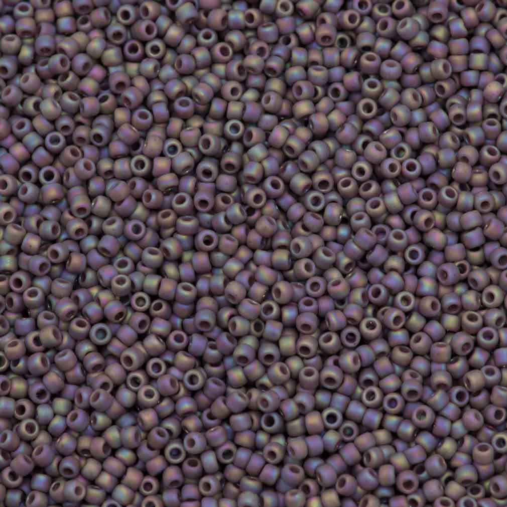 50g Toho Round Seed Bead 8/0 Semi Glazed Lavender AB (2638F)