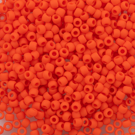 Toho Round Seed Bead 11/0 Opaque Matte Orange (50F)