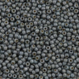 50g Toho Round Seed Bead 8/0 PermaFinish Matte Galvanized Blue Slate (565PFF)