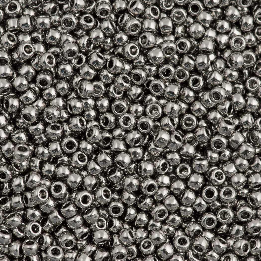 Toho Round Seed Bead 11/0 Nickel Plated (711)