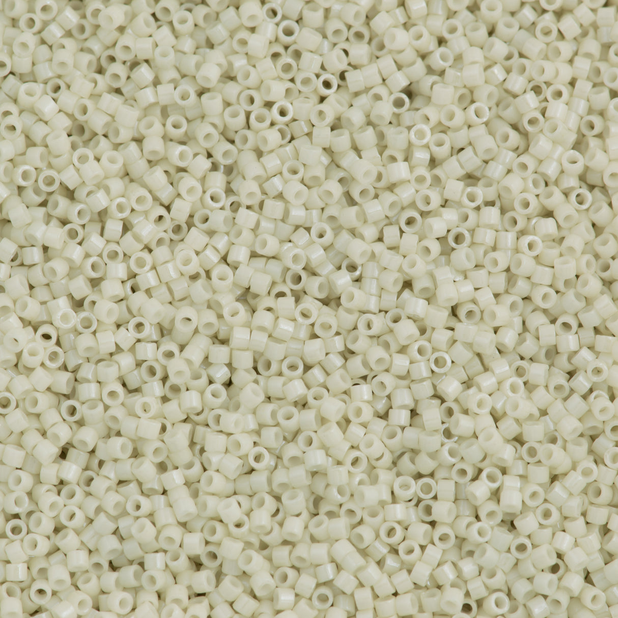 25g Miyuki Delica Seed Bead 11/0 Opaque Alabaster Glazed Luster DB0211