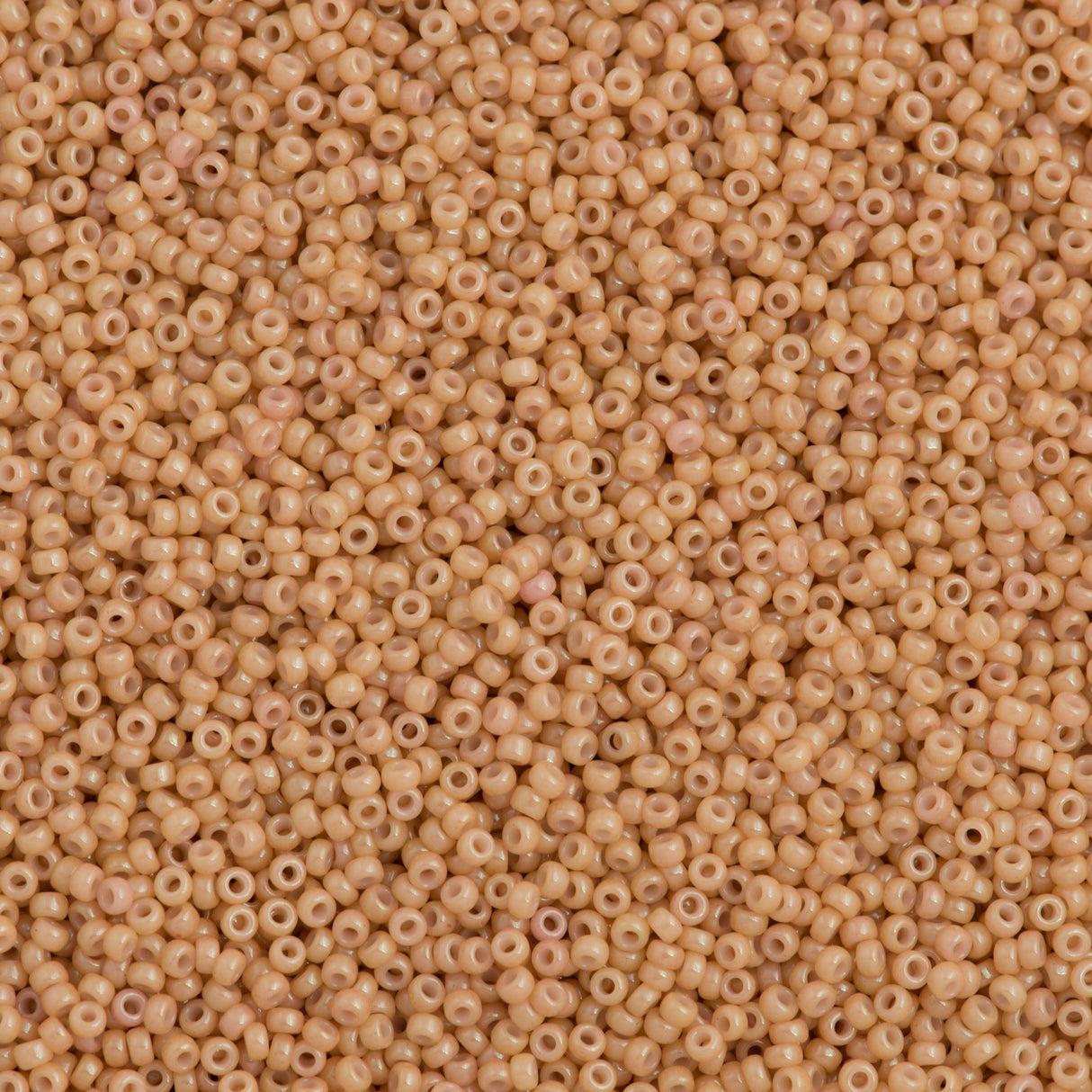 Miyuki Round Seed Bead 15/0 Opaque Tan Luster 2-inch Tube (597)