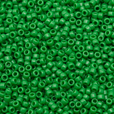 Toho Round Seed Bead 11/0 Opaque Dark Mint 2.5-inch Tube (47D)