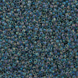 Toho Round Seed Bead 15/0 Inside Color Lined Montana Blue AB 2.5-inch Tube (773)