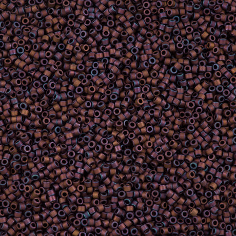 25g Miyuki Delica seed bead 11/0 Matte Metallic Copper DB312