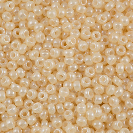 Toho Round Seed Bead 8/0 Ceylon Cream 5.5-inch tube (147)