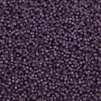 Miyuki Delica Seed Bead 11/0 Galvanized Semi-Matte Eggplant 2-inch Tube DB1185