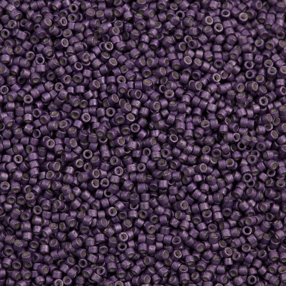 Miyuki Delica Seed Bead 11/0 Galvanized Semi-Matte Eggplant 2-inch Tube DB1185