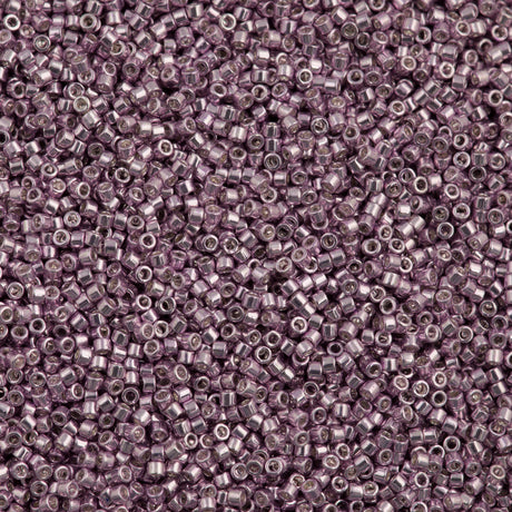 25g Miyuki Delica Seed Bead 11/0 Galvanized Light Rose DB419