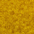 Miyuki Round Seed Bead 6/0 Transparent Yellow 20g Tube (136)