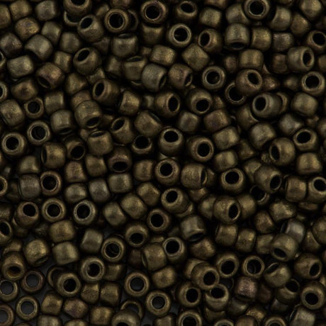 50g Toho Round Seed Bead 6/0 Bronze Antique Gold (225)