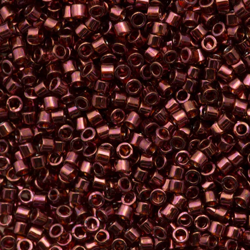 25g Miyuki Delica Seed Bead 11/0 Garnet Luster DB116