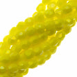 100 Czech Fire Polished 3mm Round Bead Matte Custard Luster Iris (83120MLR)