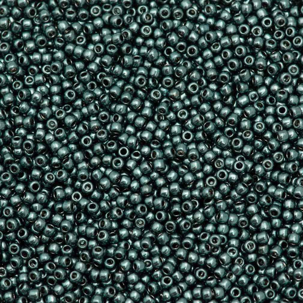 Toho Round Seed Bead 11/0 Galvanized Aqua 2.5-inch Tube (601)