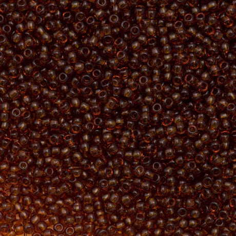 50g Toho Round Seed Bead 11/0 Transparent Smoky Topaz (941)