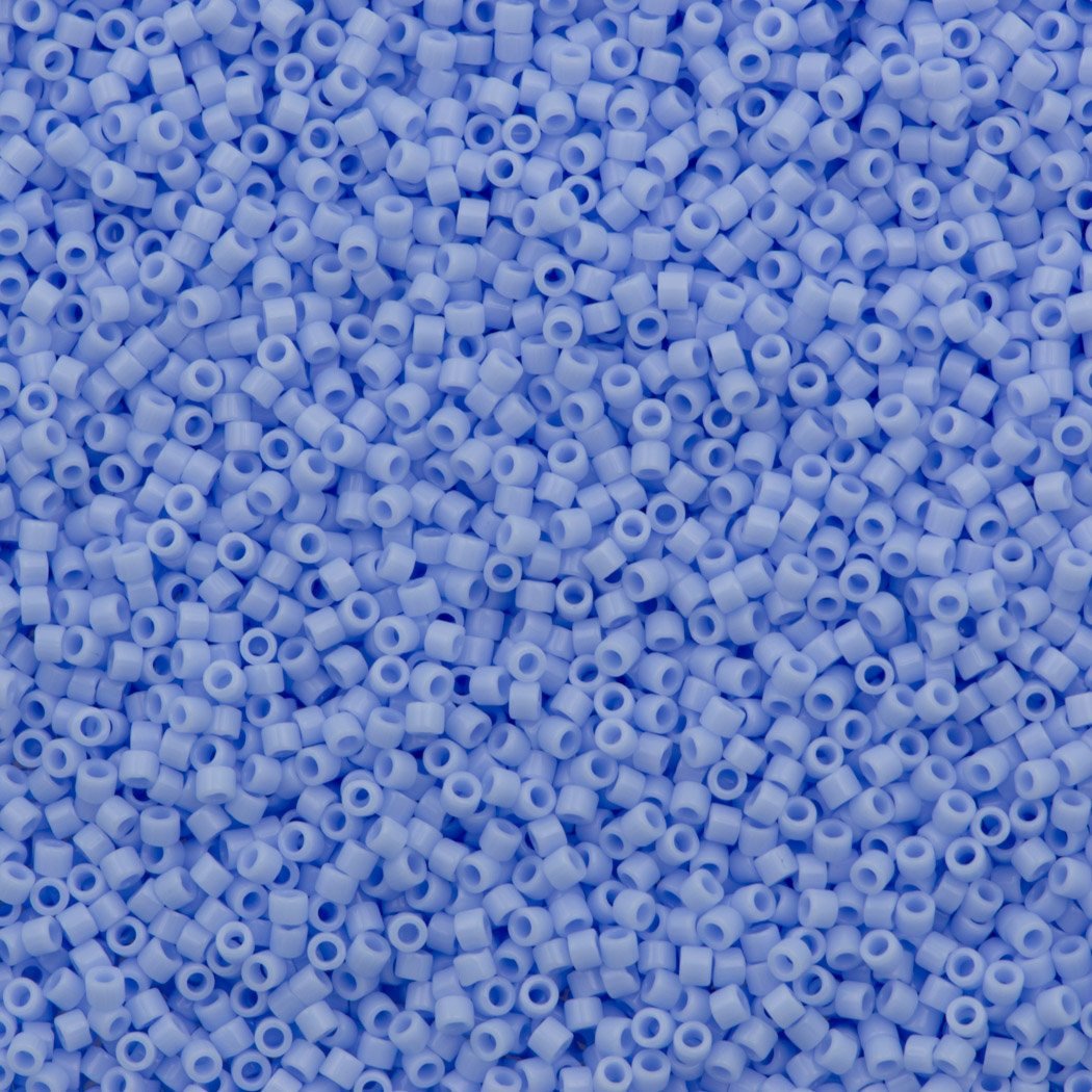 Miyuki Delica Seed Bead 11/0 Opaque Blue Agate 2-inch Tube DB1137