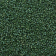 25g Miyuki Delica Seed Bead 11/0 Matte Opaque Glazed Basil Green AB DB2312