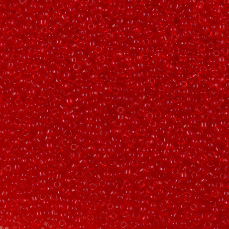 50g Toho Round Seed Bead 11/0 Transparent Orange Red (5)