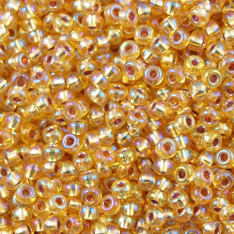 Miyuki Round Seed Bead 11/0 Silver Lined Gold AB (1003)