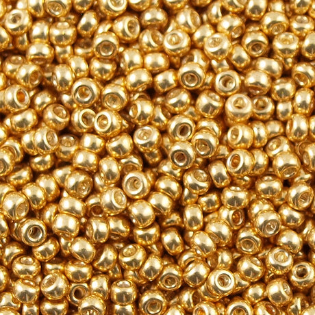 Miyuki Round Seed Bead 11/0 Galvanized Yellow Gold (1052)