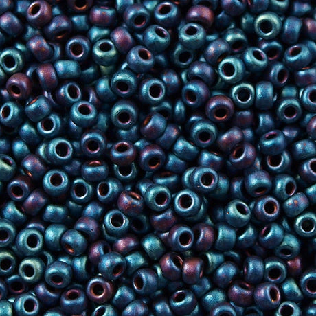 Miyuki Round Seed Bead 11/0 Matte Metallic Indigo (2018)