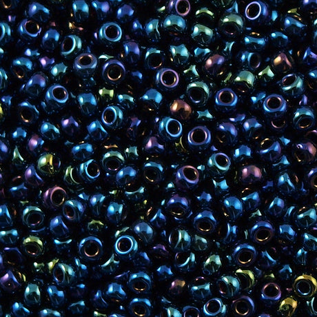 Miyuki Round Seed Bead 11/0 Metallic Blue (452)