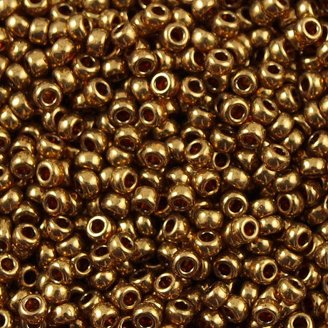 50g Miyuki Round Seed Bead 11/0 Metallic Light Bronze (457L)