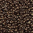 Miyuki Round Seed Bead 6/0 Metallic Chocolate 20g Tube (461)