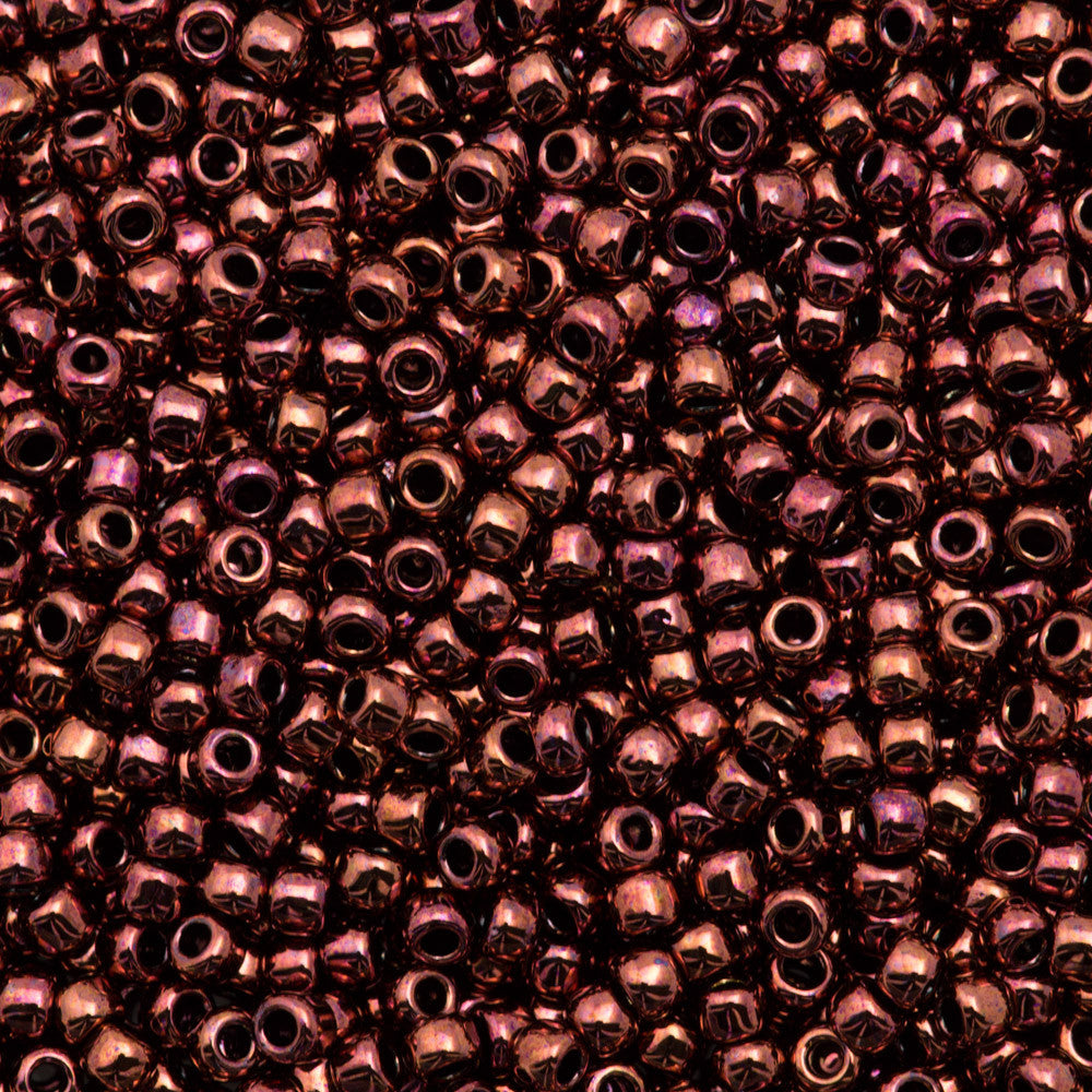 Toho Round Seed Bead 8/0 Copper 2.5-inch tube (222)