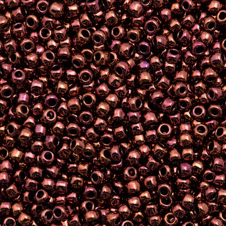 Toho Round Seed Bead 8/0 Copper 2.5-inch tube (222)