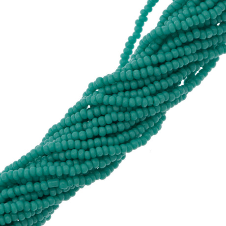 Czech Charlotte Seed Bead Turquoise 1/2 Hank 13/0 (63130)