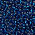 Miyuki Round Seed Bead 6/0 Silver Lined Capri Blue 20g Tube (149S)