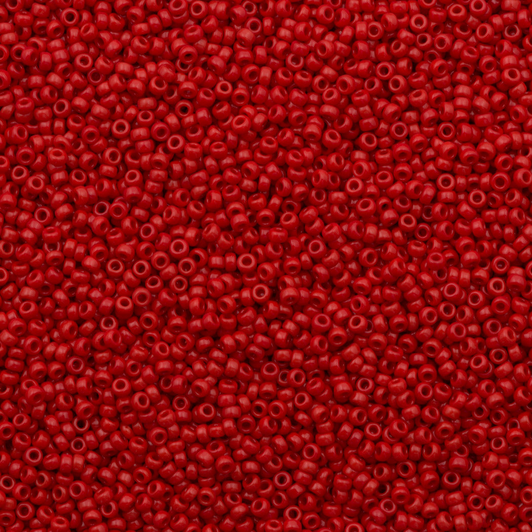 Miyuki Round Seed Bead 11/0 Opaque Dark Red 22g Tube (408)