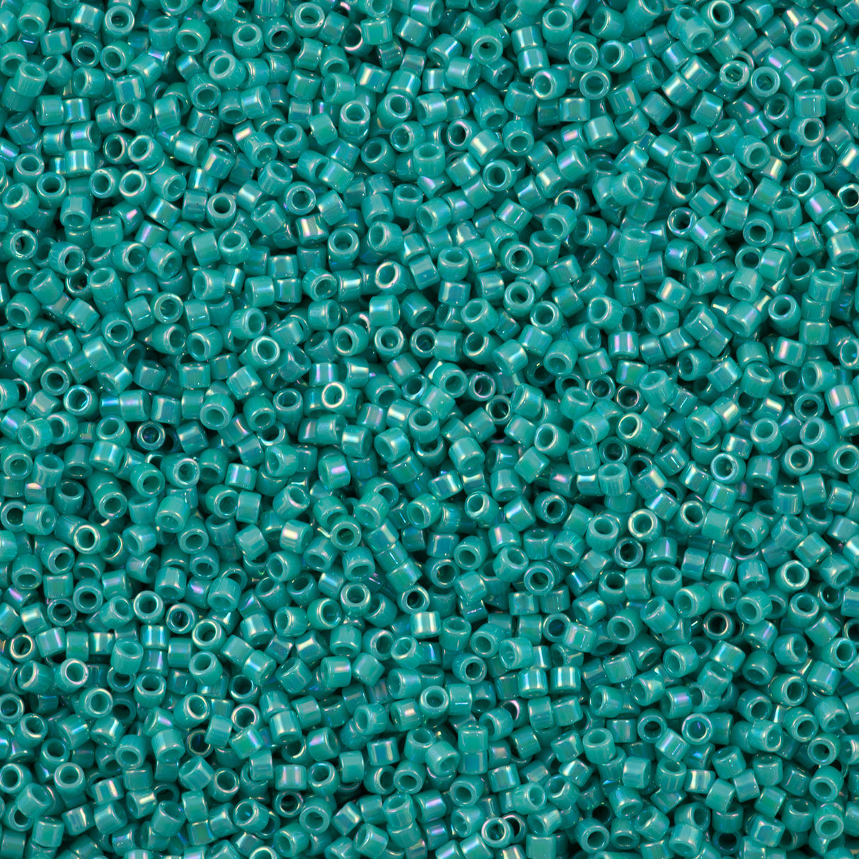 Miyuki Delica Seed Bead 10/0 Opaque Turquoise AB 7g Tube DBM166