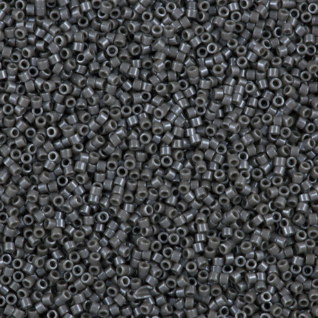 Miyuki Delica Seed Bead 15/0 Opaque Slate Luster 2-inch Tube DBS268