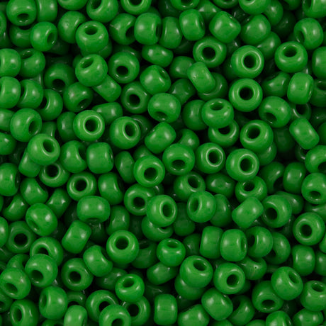 Miyuki Round Seed Bead 6/0 Opaque Jade Green 20g Tube (411)