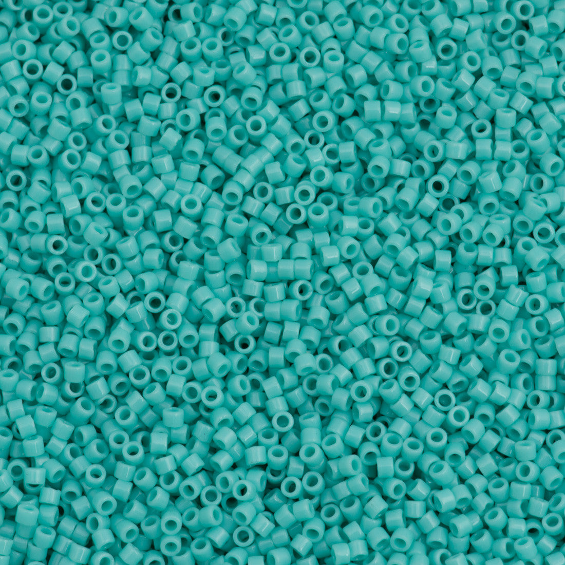 25g Miyuki Delica Seed Bead 11/0 Opaque Light Turquoise DB1136